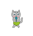 Days of the gray-colored cat（個別スタンプ：23）