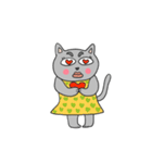 Days of the gray-colored cat（個別スタンプ：24）