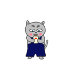 Days of the gray-colored cat（個別スタンプ：27）