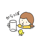 おんなのことひよこたち 日常編（個別スタンプ：14）