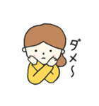 おんなのことひよこたち 日常編（個別スタンプ：35）