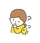 おんなのことひよこたち 日常編（個別スタンプ：37）