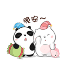 Panda Bear in BLACK ＆ WHITE（個別スタンプ：13）