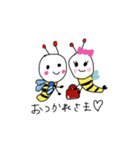 みつばちさんからこんちは！（個別スタンプ：3）