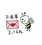 みつばちさんからこんちは！（個別スタンプ：6）
