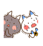 かわいい小動物-黑白貓咪篇（個別スタンプ：9）