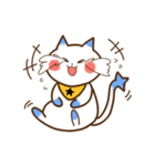かわいい小動物-黑白貓咪篇（個別スタンプ：20）