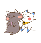 かわいい小動物-黑白貓咪篇（個別スタンプ：22）
