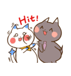 かわいい小動物-黑白貓咪篇（個別スタンプ：23）