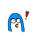 目力強めのペンギンです。（個別スタンプ：3）
