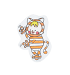 シマシマな動物（個別スタンプ：3）