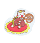 シマシマな動物（個別スタンプ：7）