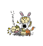 ウサギになりたいネコ（個別スタンプ：16）