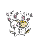 ウサギになりたいネコ（個別スタンプ：22）