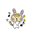 ウサギになりたいネコ（個別スタンプ：40）