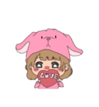 動物着ぐるみを着る子達（個別スタンプ：22）