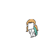 貼り紙ガール（個別スタンプ：15）