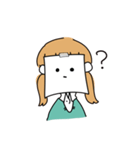 貼り紙ガール（個別スタンプ：24）