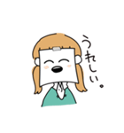 貼り紙ガール（個別スタンプ：31）