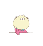 人のようなネコ（個別スタンプ：4）