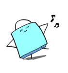 青い紙袋さん2（個別スタンプ：21）