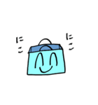 青い紙袋さん2（個別スタンプ：35）