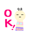 愉快なこけしこん（個別スタンプ：4）