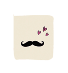 ヒゲ♡メガネ（個別スタンプ：3）