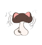 ねこキノコスタンプ（個別スタンプ：18）