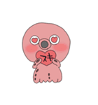 タコになつくヒヨコ（個別スタンプ：10）