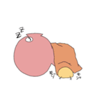 タコになつくヒヨコ（個別スタンプ：35）
