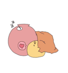 タコになつくヒヨコ（個別スタンプ：36）