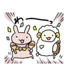 うさぎとひつじのゆるい日常（個別スタンプ：10）