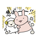 うさぎとひつじのゆるい日常（個別スタンプ：11）