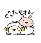 うさぎとひつじのゆるい日常（個別スタンプ：24）