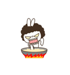 perm rabbit（個別スタンプ：3）