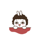 perm rabbit（個別スタンプ：8）