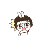 perm rabbit（個別スタンプ：11）