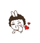 perm rabbit（個別スタンプ：12）