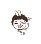 perm rabbit（個別スタンプ：17）