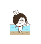 perm rabbit（個別スタンプ：22）