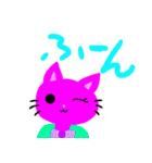 みつばちねこ（個別スタンプ：4）