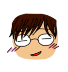 メガネの人（個別スタンプ：3）