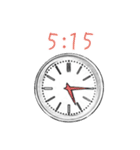 シンプルな時計(2) 15分刻みVer.（個別スタンプ：13）