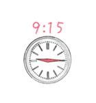 シンプルな時計(2) 15分刻みVer.（個別スタンプ：25）