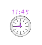 シンプルな時計(2) 15分刻みVer.（個別スタンプ：33）