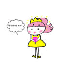 ピンクの好きなかわいい女の子♡4夢（個別スタンプ：2）