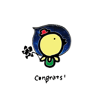 Space Chick_Beli_Chinese ver.（個別スタンプ：27）