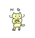 ぶちゃねことおともだち（個別スタンプ：6）