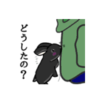 モナカです 2 （黒ウサギ～悪さ多め～）（個別スタンプ：21）